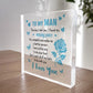 To My Man Gift For Boyfriend Husband Christmas Birthday Gift
