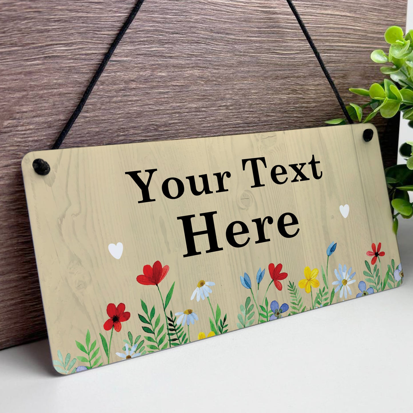 Personalised Garden Plaque for Outside Garden Sign For Outdoor