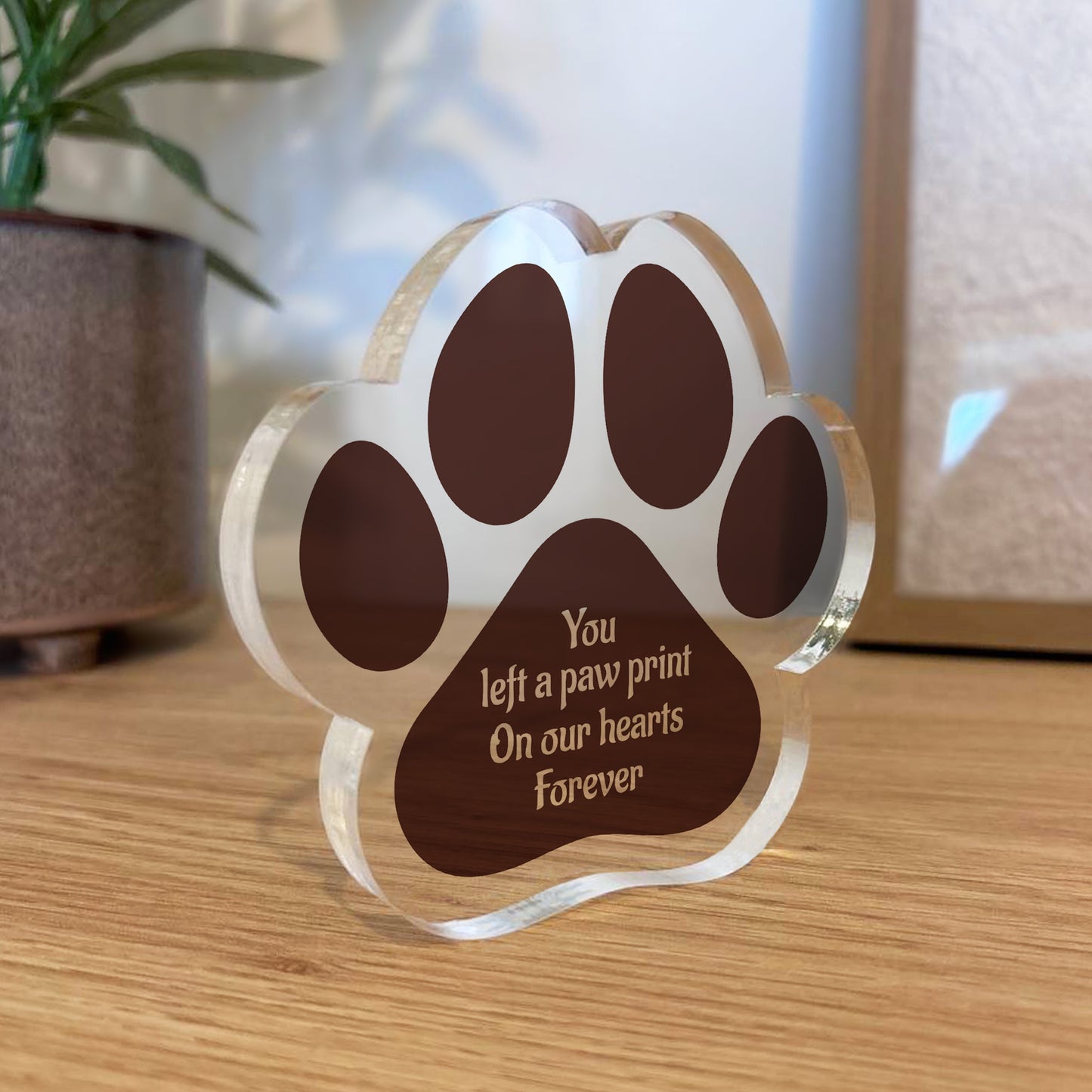 Pet Loss Gift Paw Print Gift Left Your Paw Prints Memorial