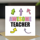 Card For Teacher AWESOME Teacher Card Teacher Appreciation Card