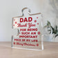 Gifts for Dad Acrylic Plaque Gifts For Christmas Dad Gifts