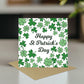 Happy St Patricks Day Card, Irish Day Cards with Hearts