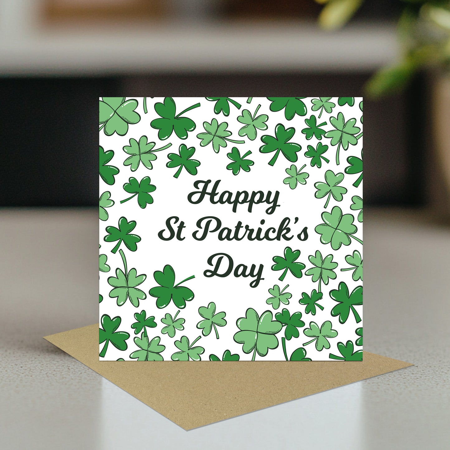 Happy St Patricks Day Card, Irish Day Cards with Hearts