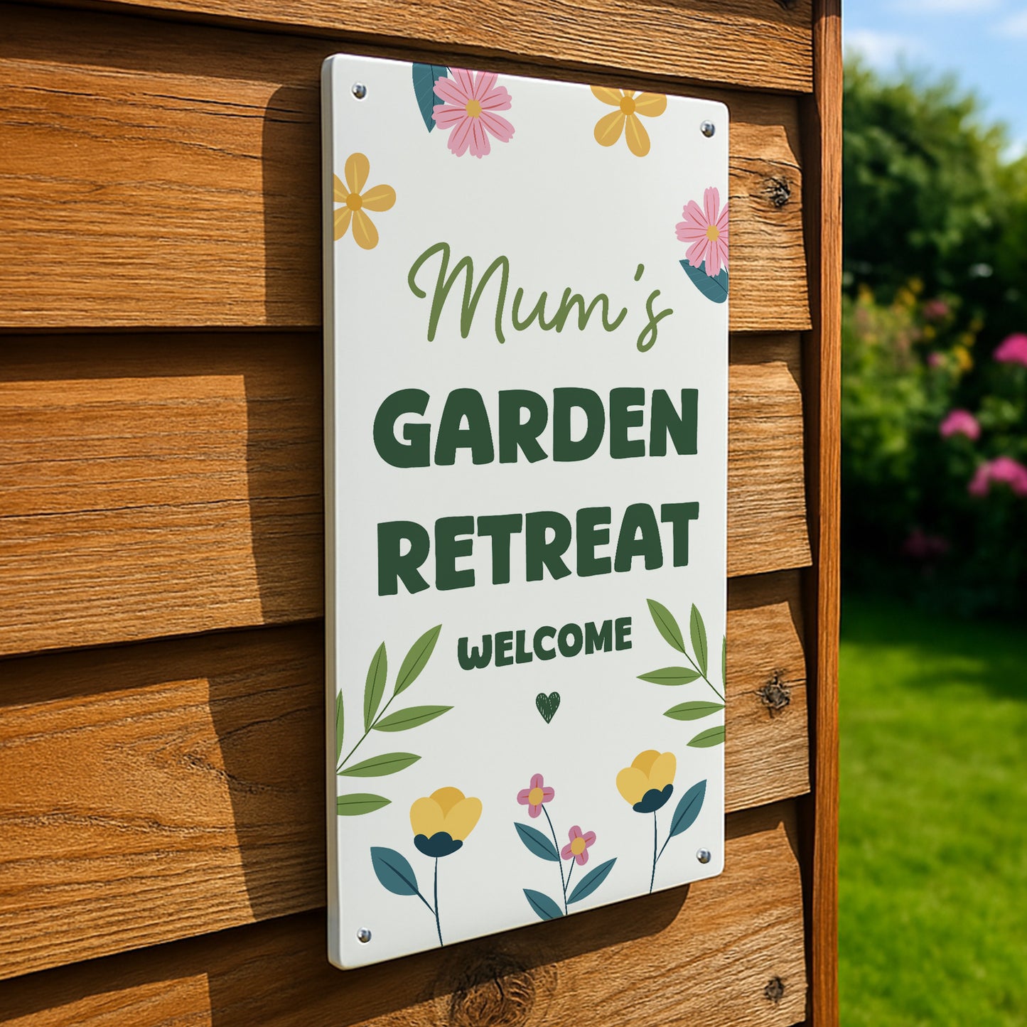 Personalised Garden Sign For Outside Garden Retreat Welcome Sign
