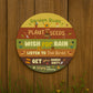 Funny Garden Sign Round Garden Sign For Outside Garden Rules