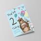 Youre 2 Today Birthday Card Second Birthday Card For Son