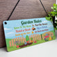 Garden Signs Outdoor Hanging Sign For Fence Door Garden Signs