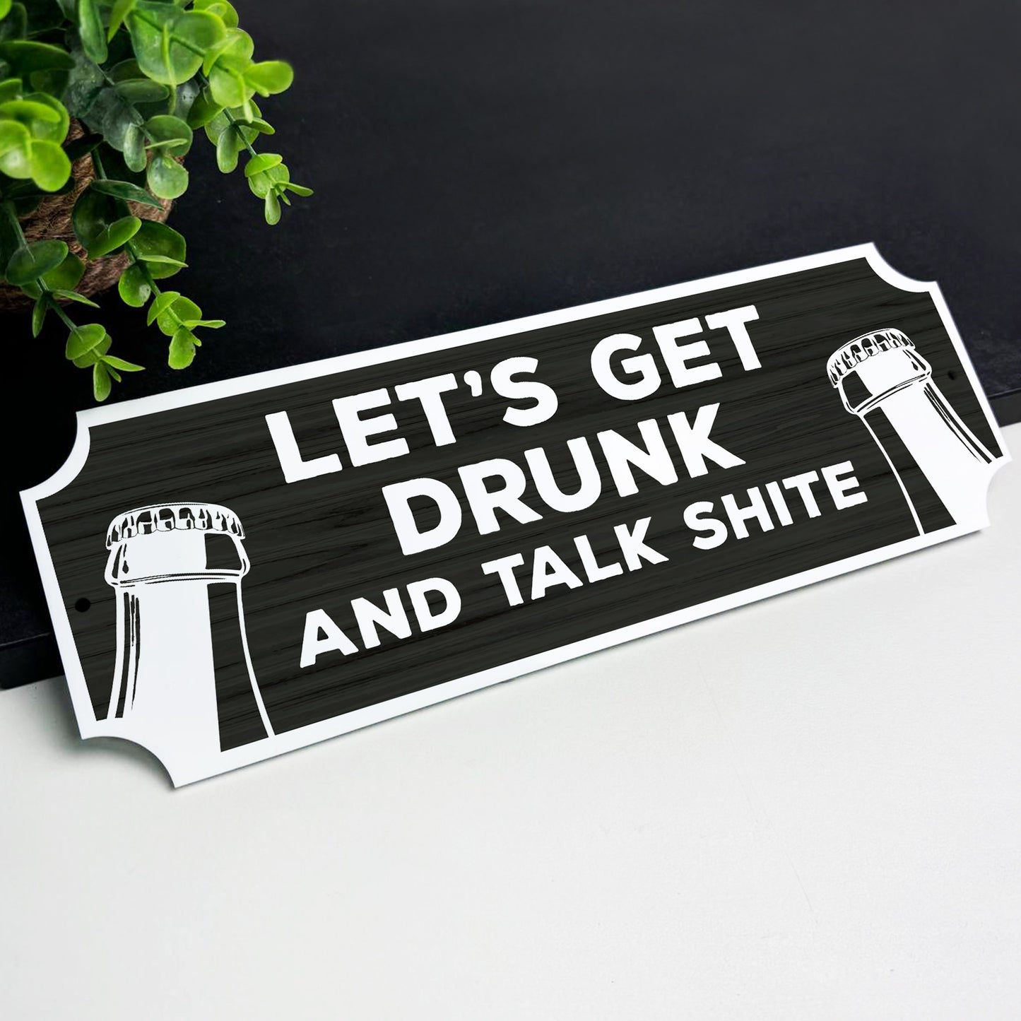 FUNNY Home Bar Sign For Garage Man Cave Shed Sign 30x10cm