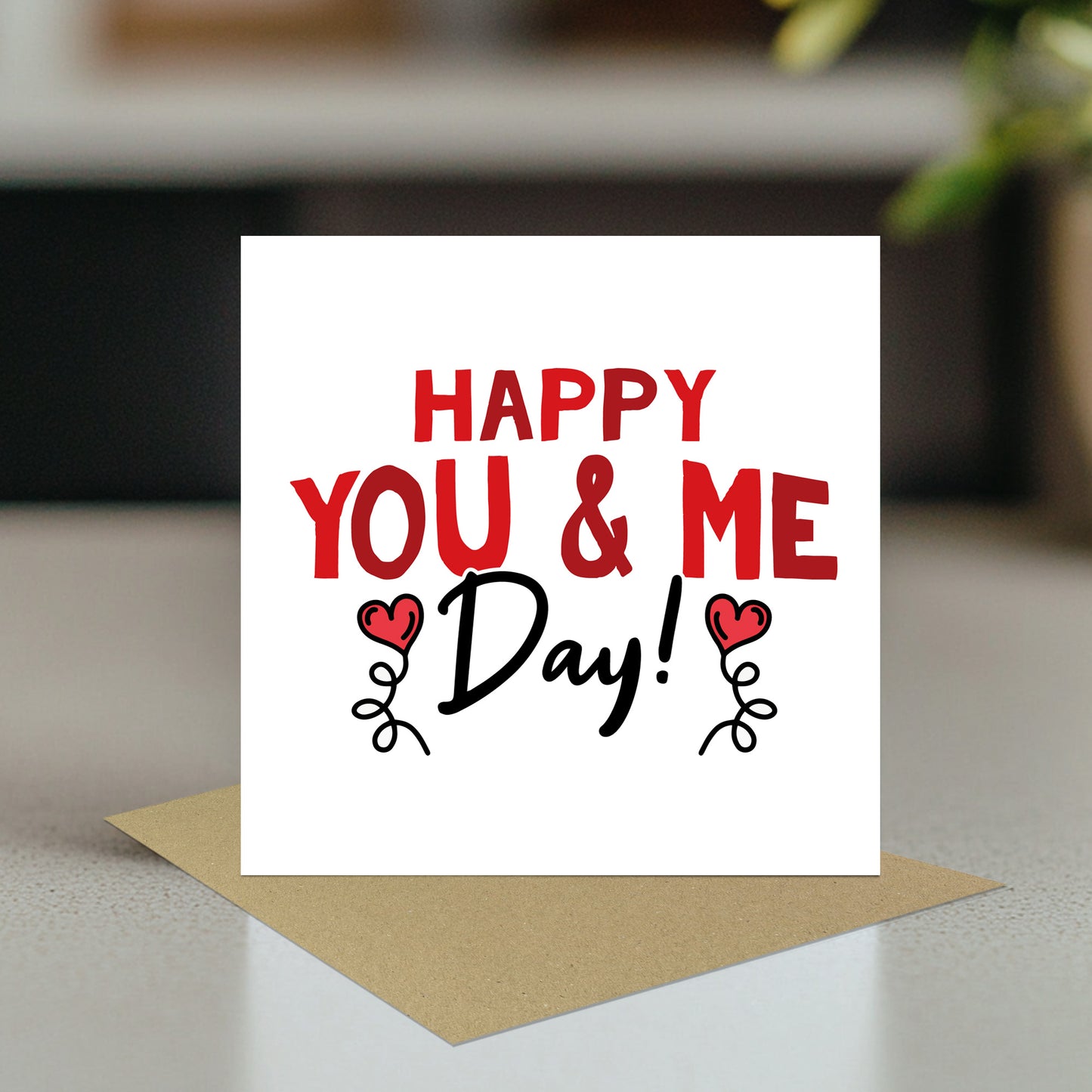HAPPY YOU AND ME DAY Anniversary Card For Him Her Valentine Card