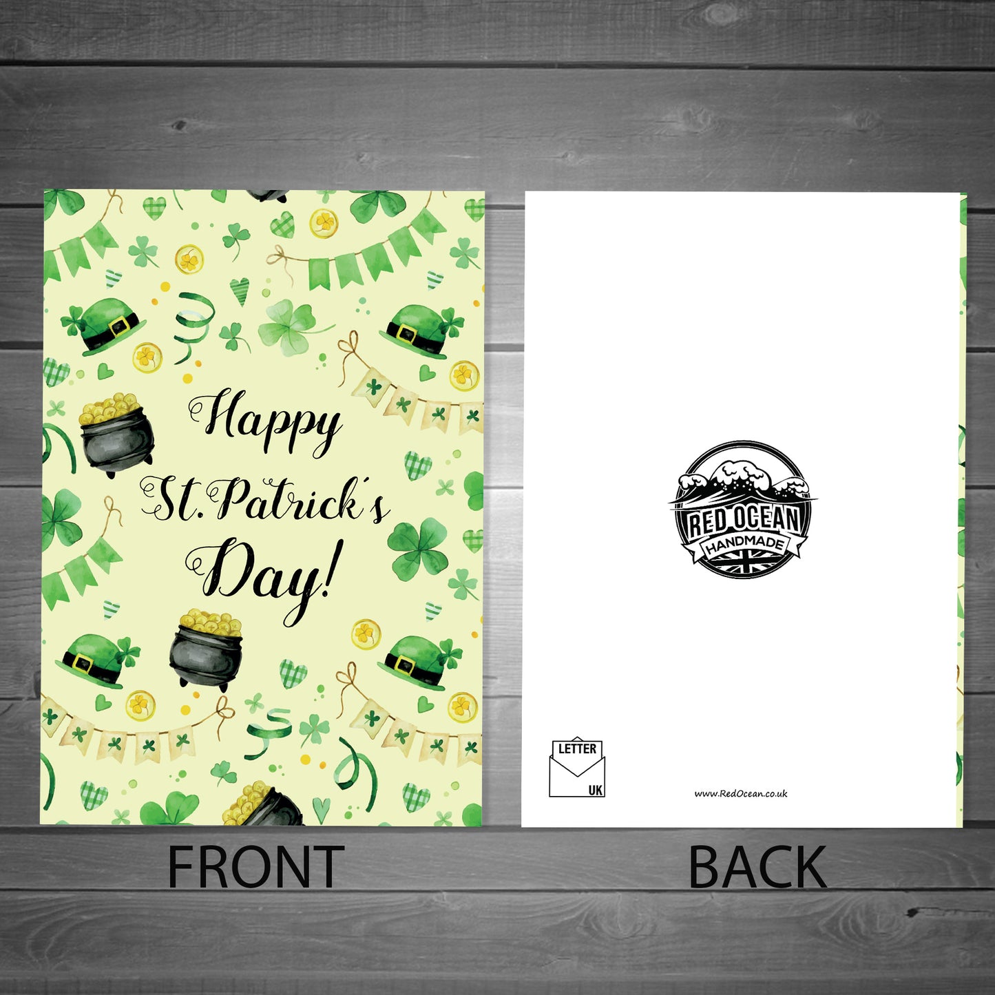 Happy St Patricks Day Greetings Irish Card For Friends Family