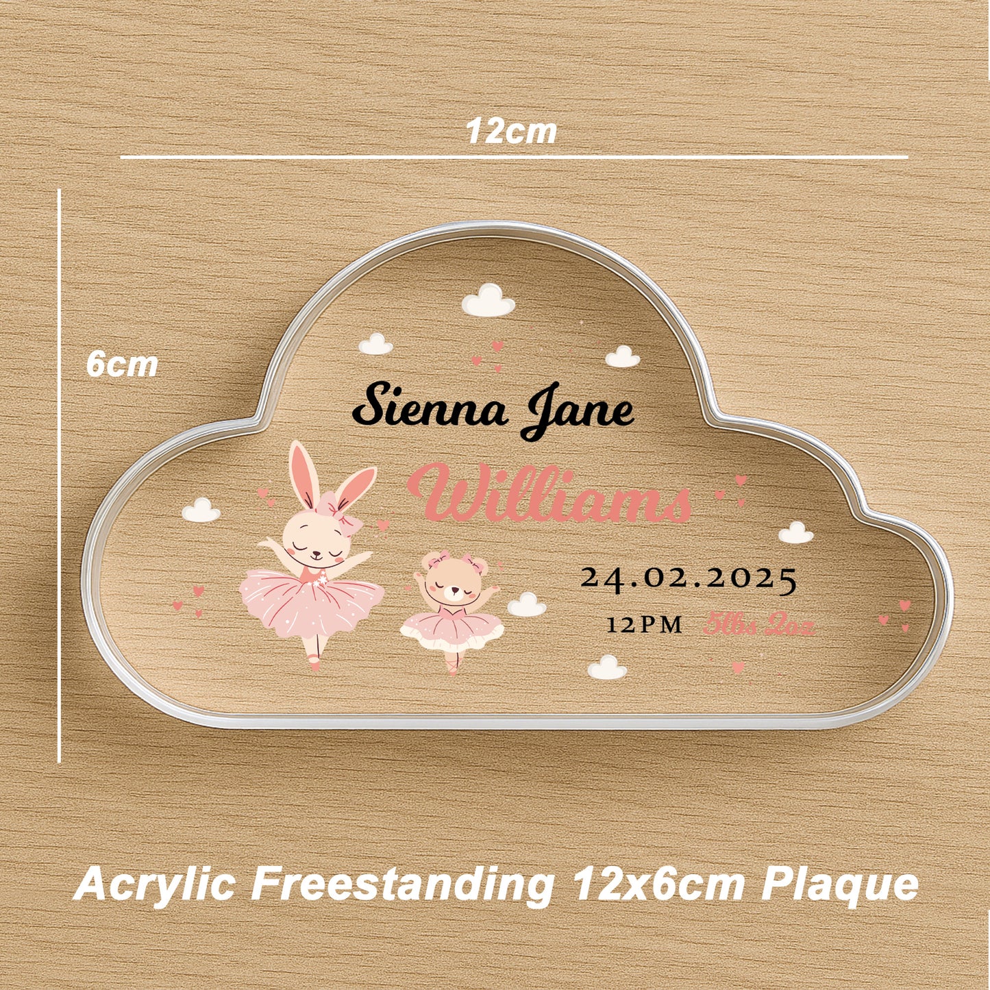 Gift For Daughter Niece Granddaughter Baby Girl Cloud Plaque