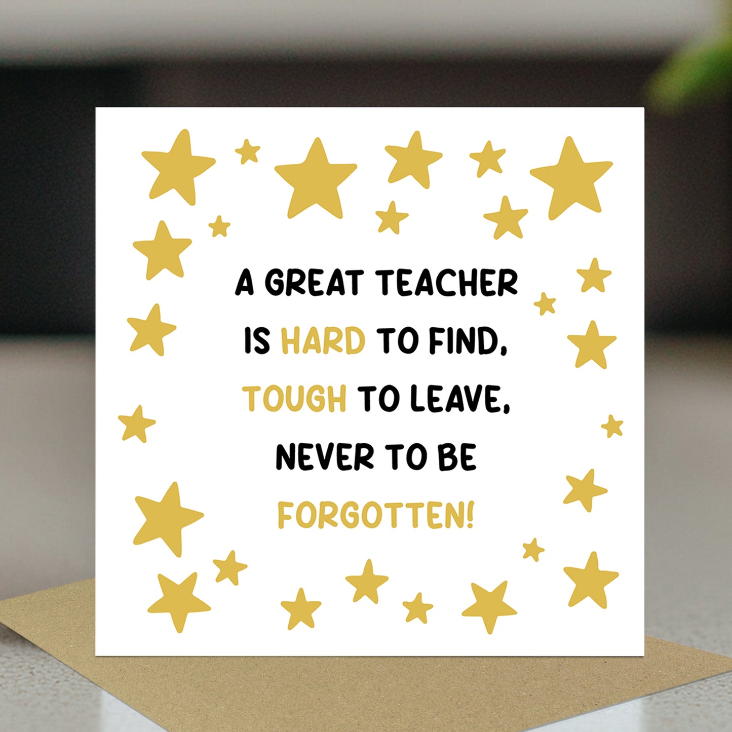 Best Teacher Cards From Kids Students Thank You Card For Teacher