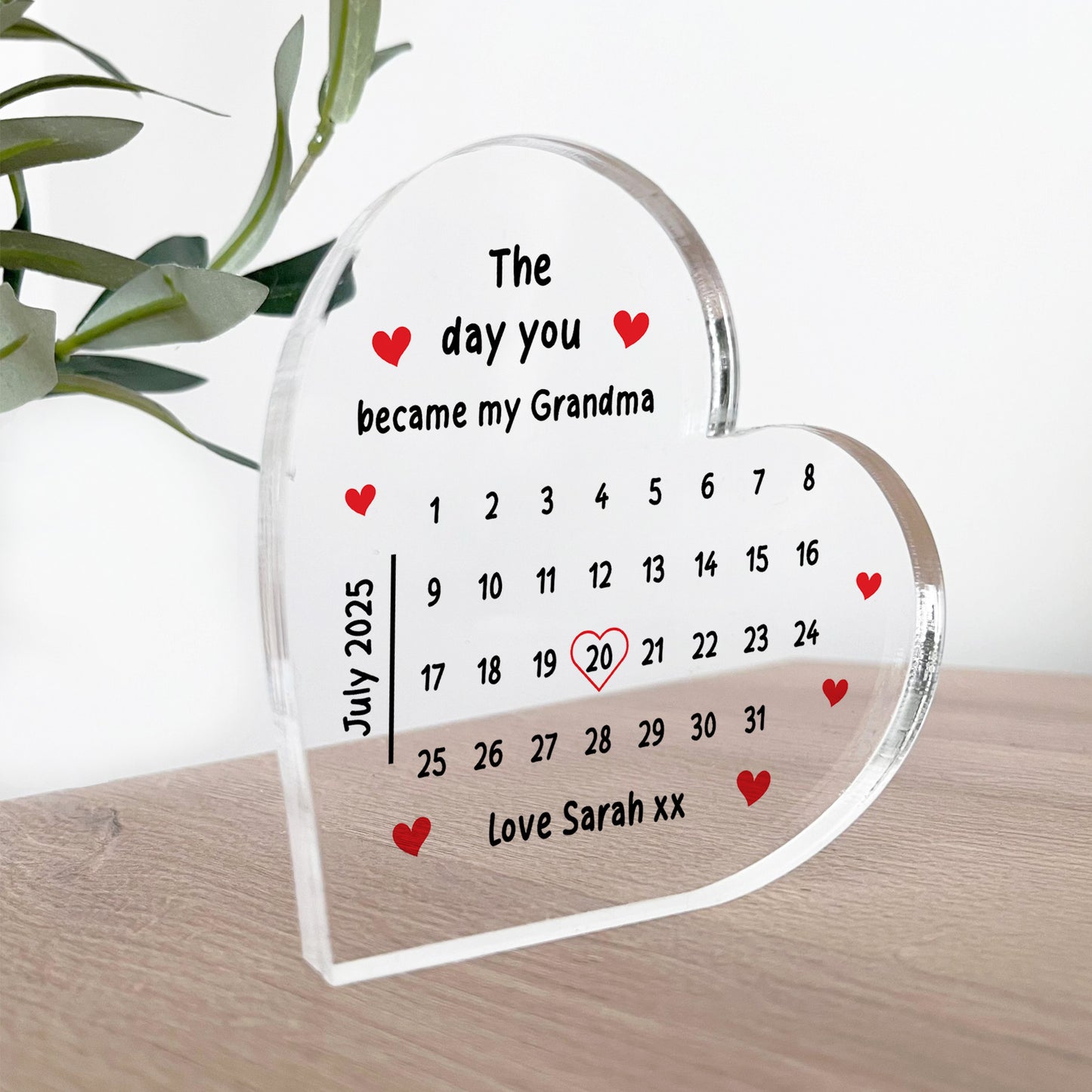 Grandma Gift Idea from Grandchildren Personalised Mother's Day