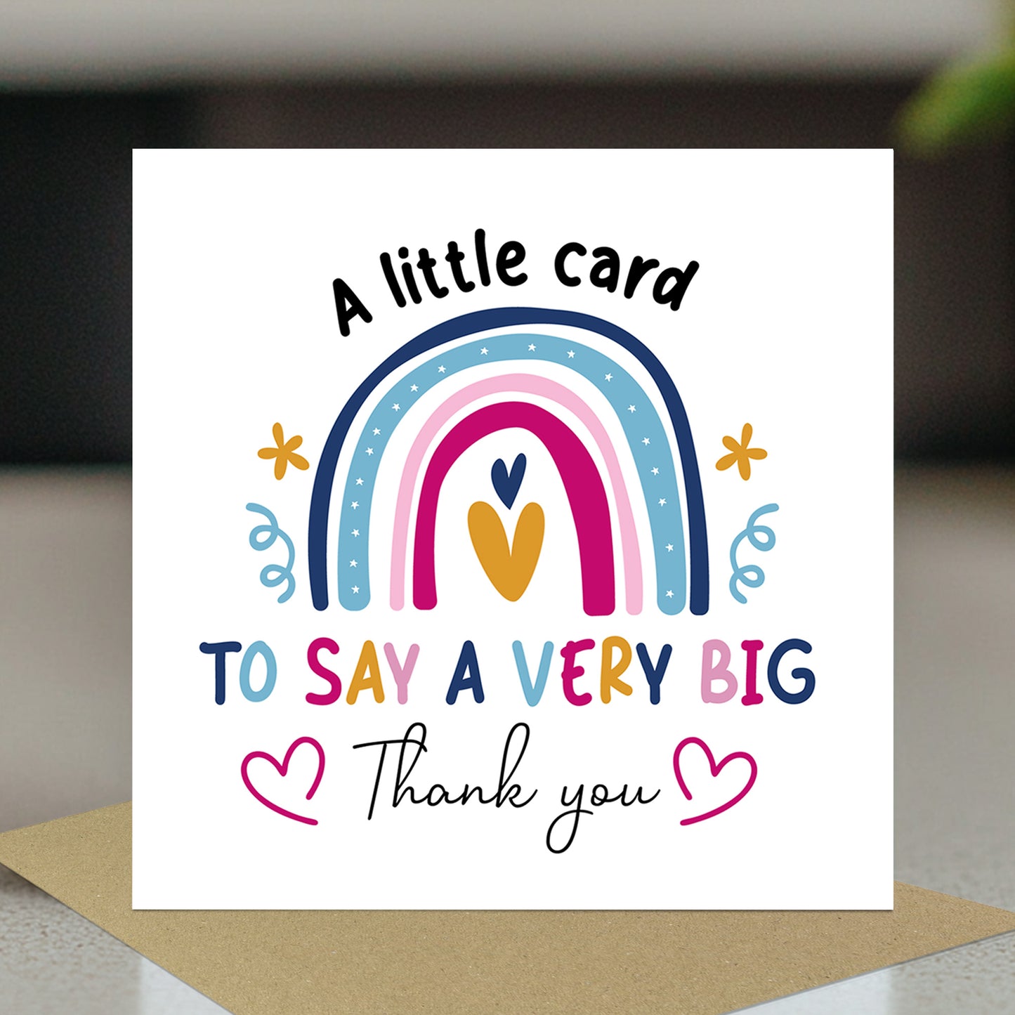 thank you card Gift card for teacher friend her him appreciation