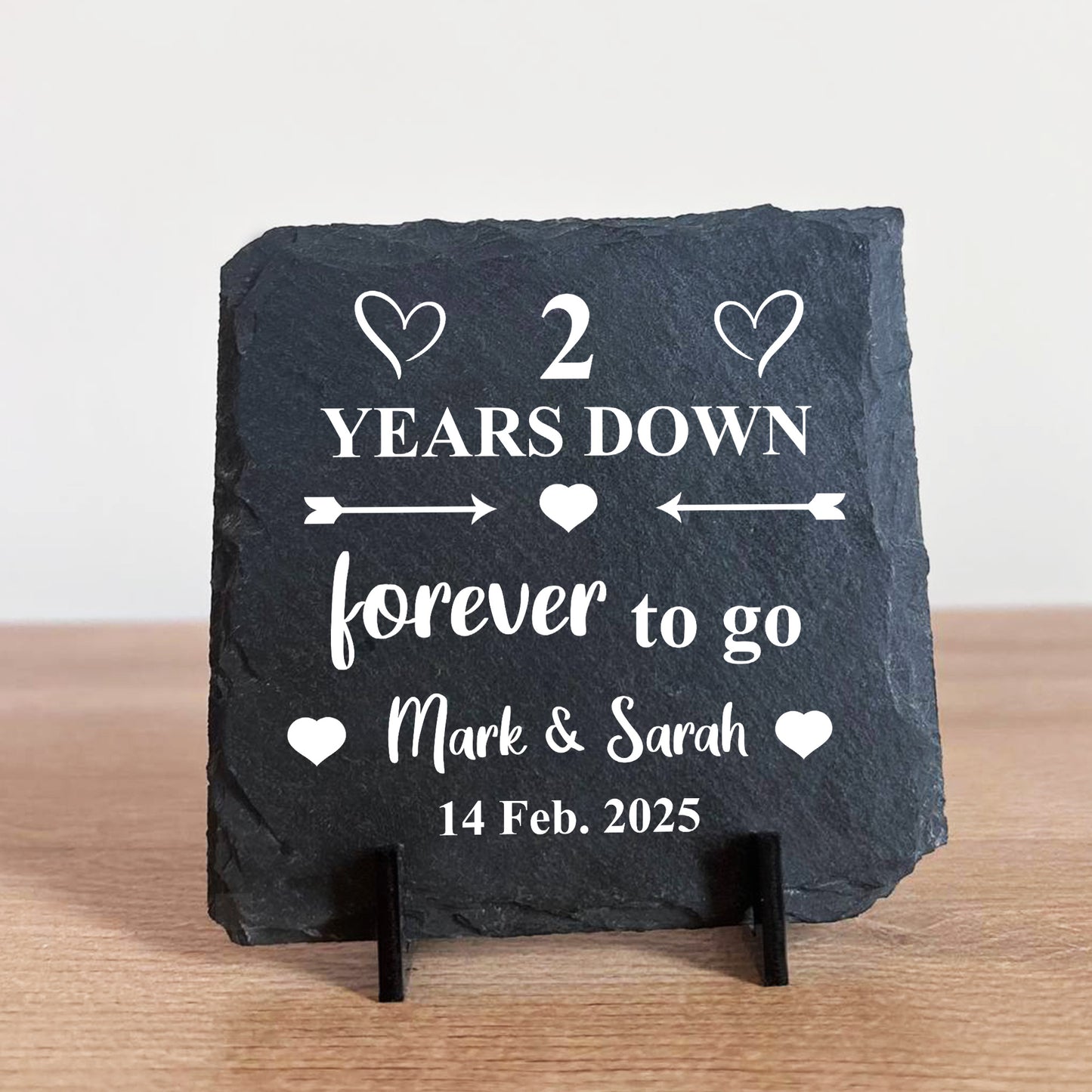 2nd Anniversary Gift For Husband Wife PERSONALISED 2 Years Down