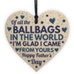 Funny Fathers Day Card and Wooden Heart Novelty Fathers Day Joke