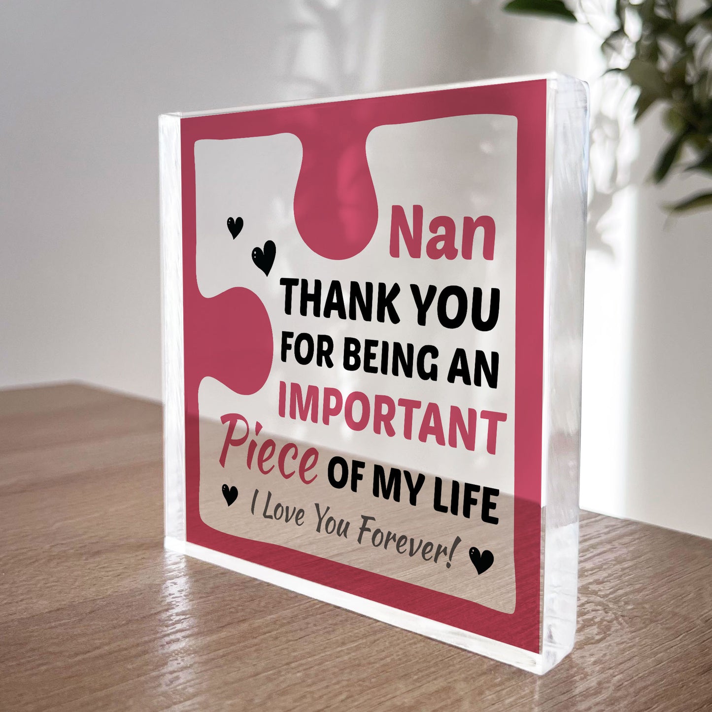 Birthday Gifts for NAN Acrylic Block Puzzle NAN BIRTHDAY GIFT
