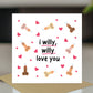 Funny Rude Anniversary Card For Wife Girlfriend Kraft Envelope