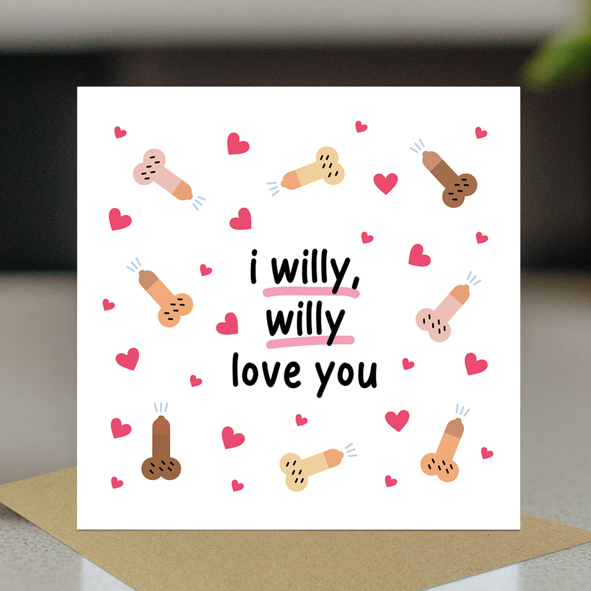 Funny Rude Anniversary Card For Wife Girlfriend Kraft Envelope
