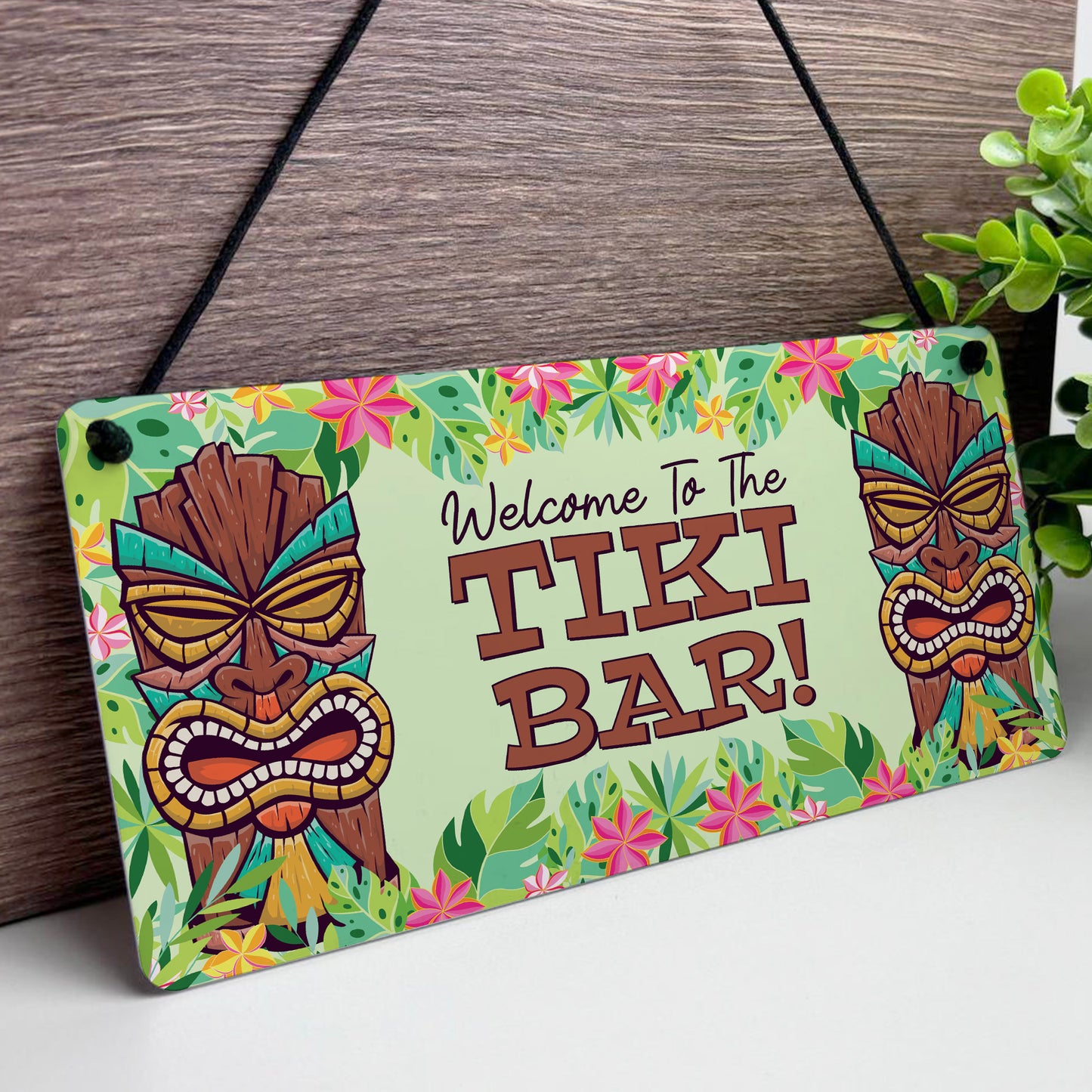 Tiki Bar Sign For Home Bar Hanging Wall Door Welcome Sign Funny