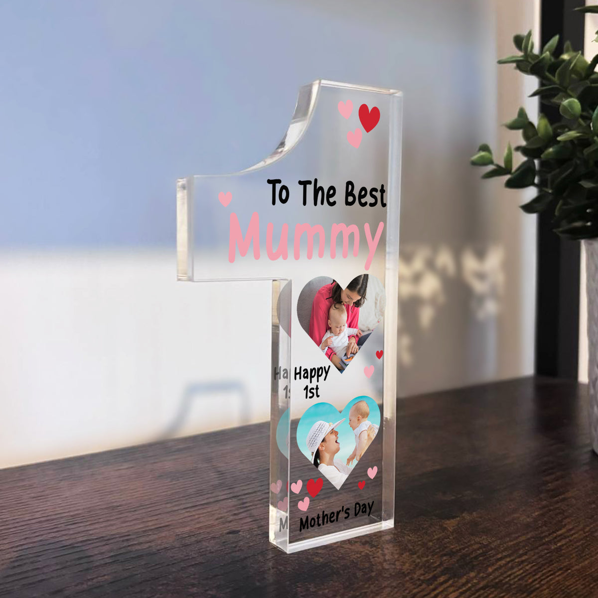 Personalised 1st Mothers Day Gift Photo Plaque Gift For New Mum