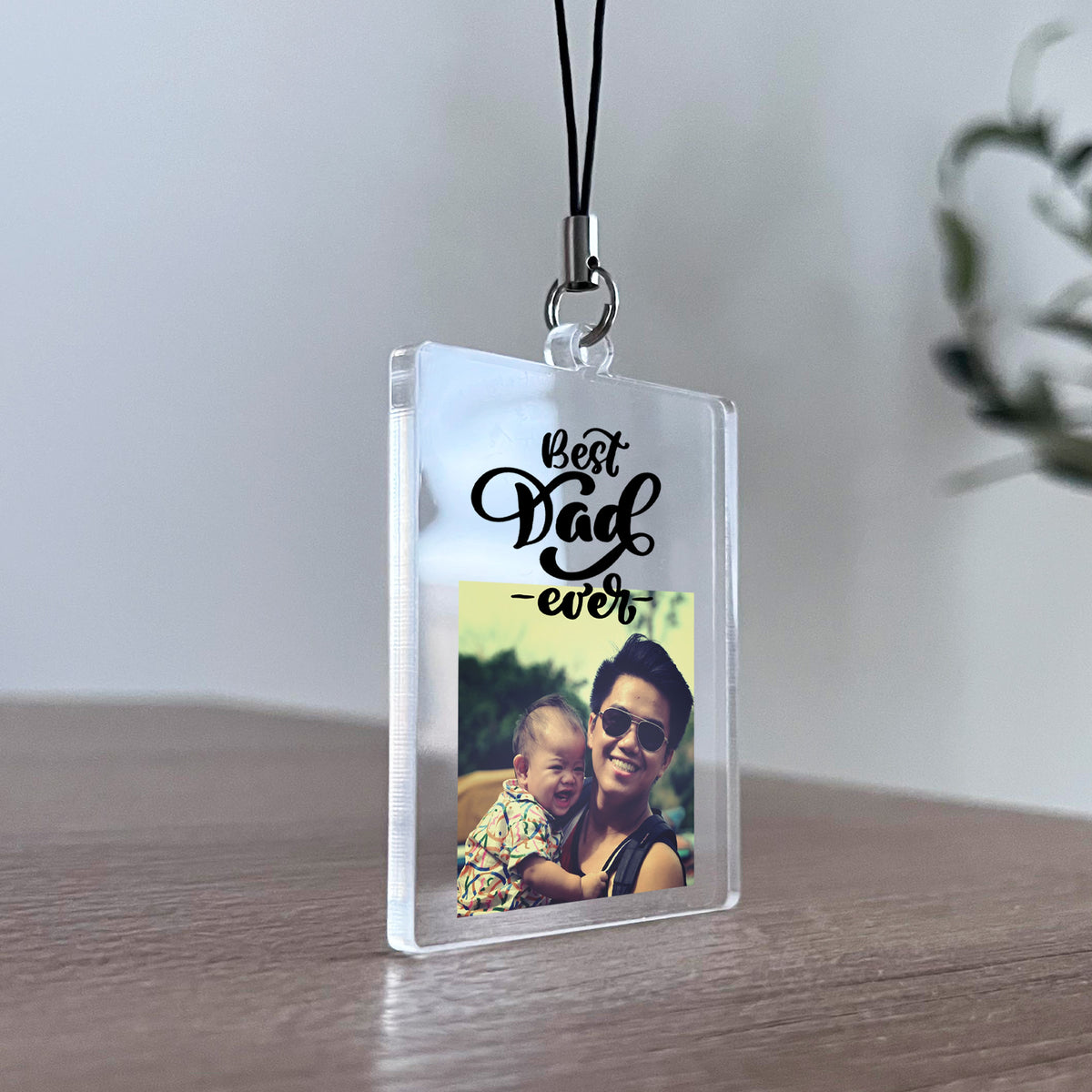 PERSONALISED DAD KEYRING Best Dad Ever Gift For Fathers Day