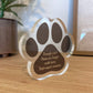 Special Dog Memorial Gift Paw Print Plaque In Memory Of Dog Cat
