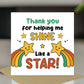 Cute Thank You Card For Teacher Thank You For Helping Me Shine