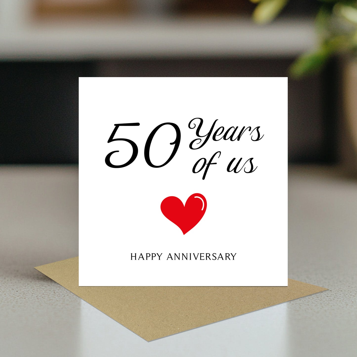 50th Anniversary Card For Husband Wife Grandparents