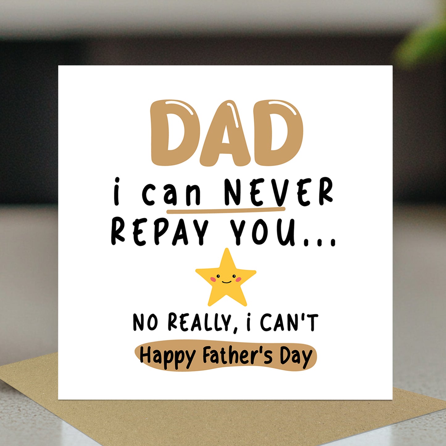 Fathers Day Card Funny For Dad Joke Happy Father's Day Card