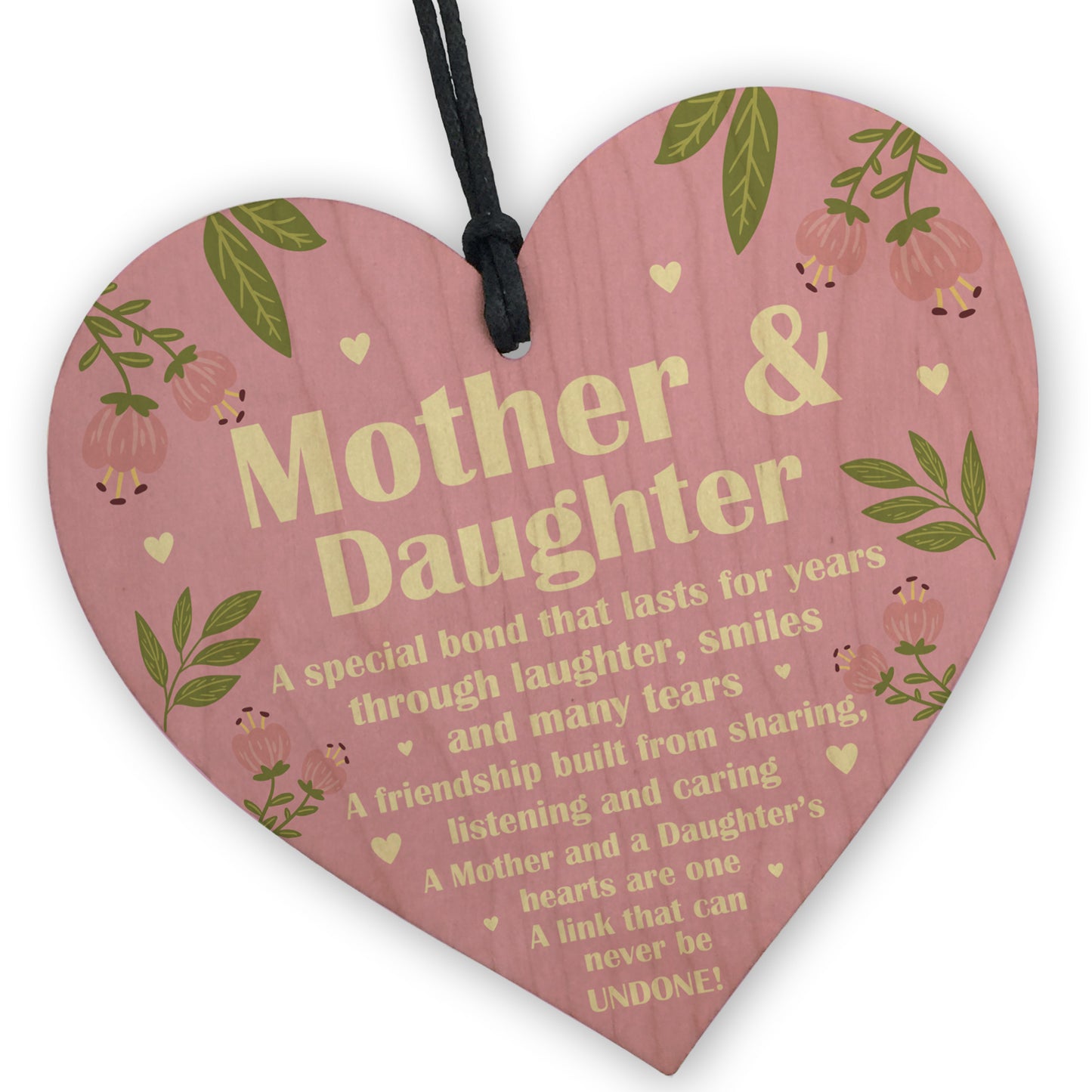Mothers Day Card Wood Heart Bundle Mothering Sunday Card