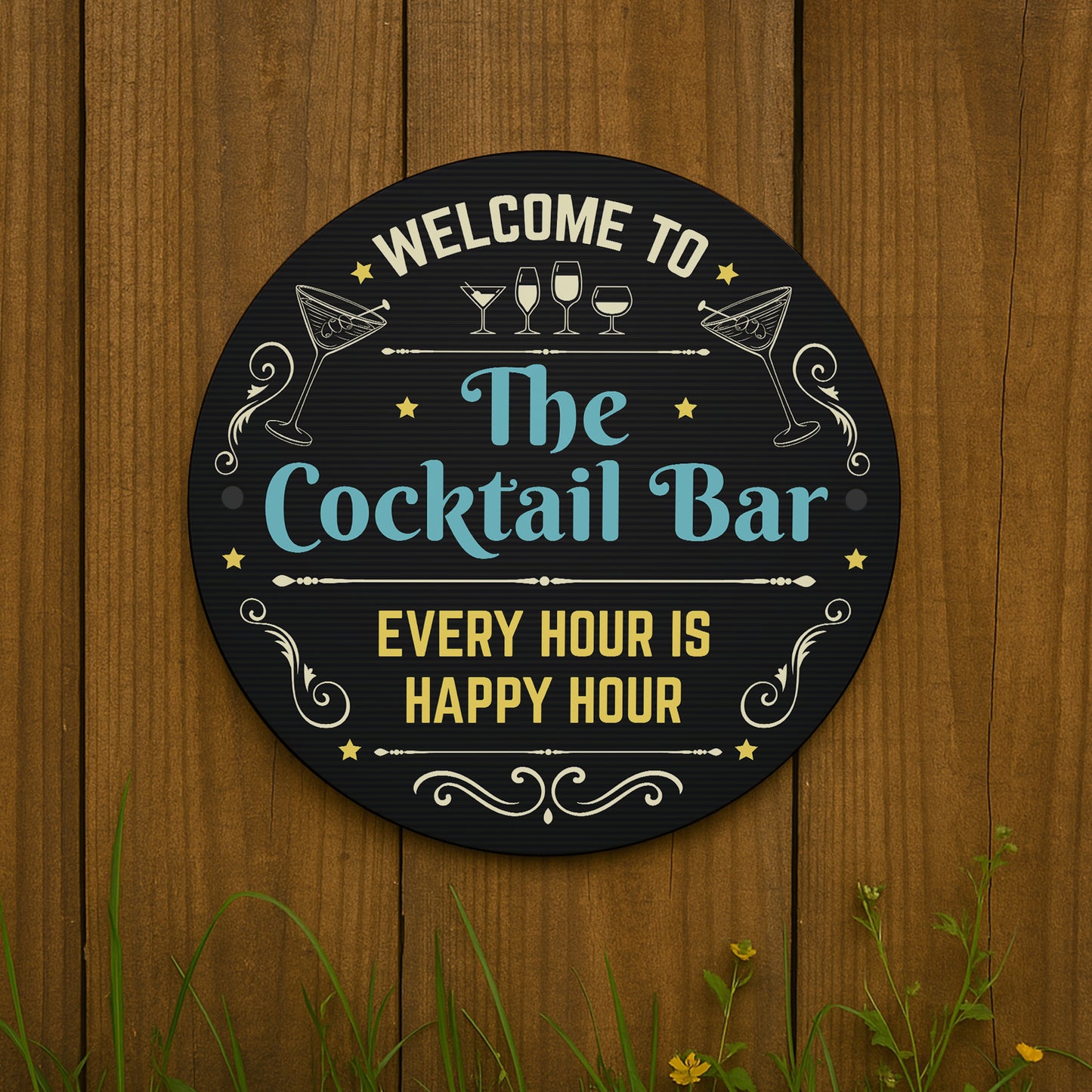 Cocktail Bar Sign Acrylic Bar Signs For Home Bar Outside Welcome