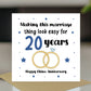 20th Wedding Anniversary Card For Husband Wife Couple