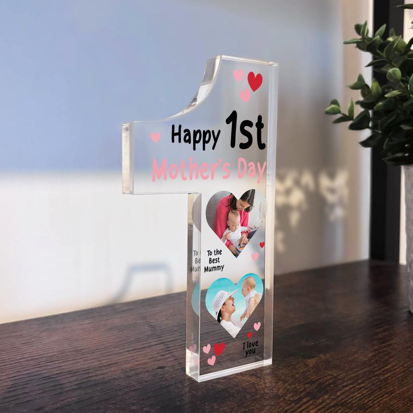 Personalised Happy 1st Mothers Day Gift Photo Plaque New Mummy