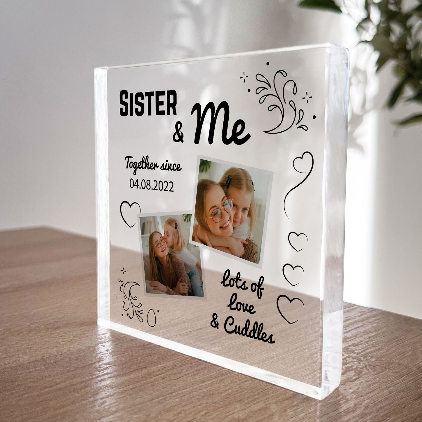 Personalised Gift For SISTER From Sister Brother SISTER AND ME