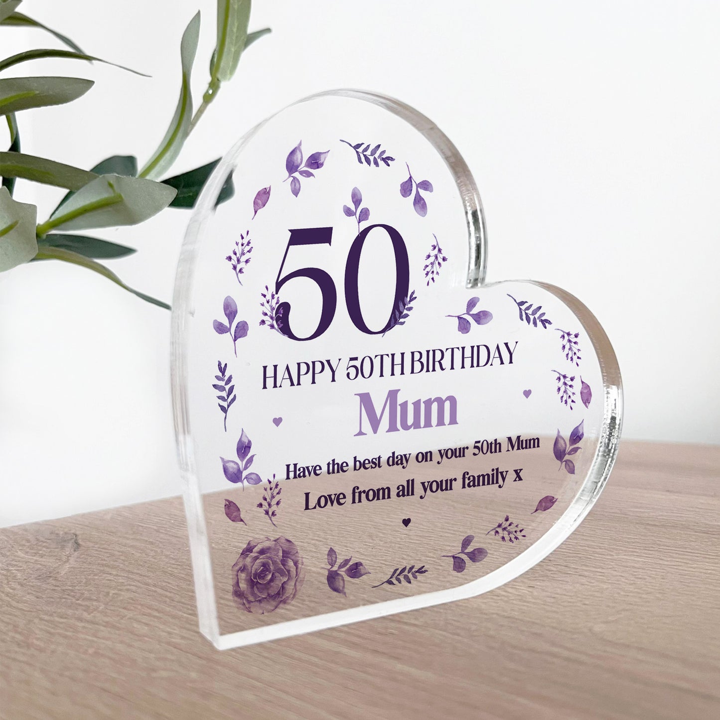 Personalised Happy 50th Birthday Gift For Mum Nan Auntie