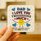 Dad Coaster I Love You This Much Dad Gift For Birthday Christmas