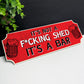 Shed Sign Novelty Home Bar Sign Garden Shed Wall Plaque Garage