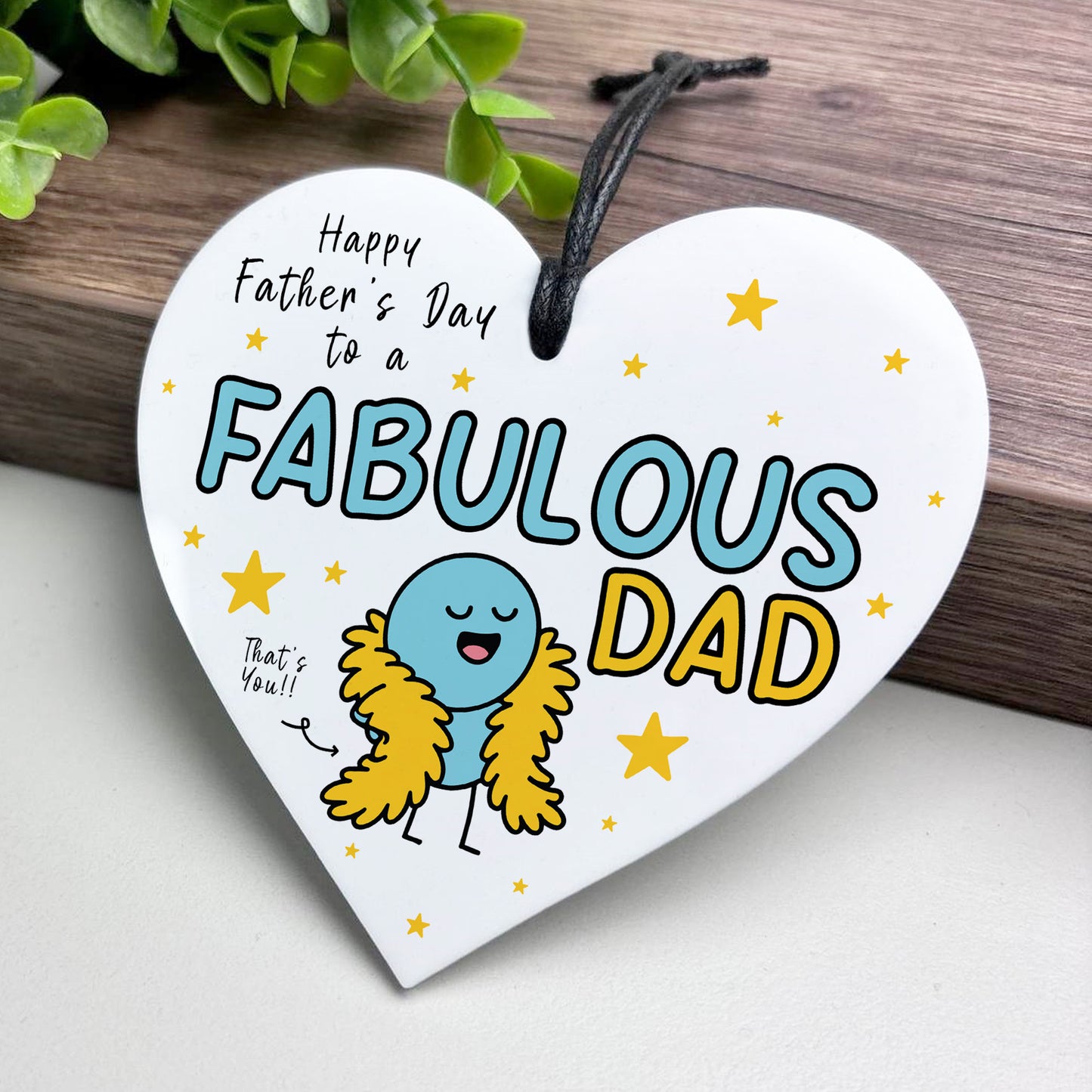 Funny Fathers Day Gift For Dad FABULOUS DAD From Daughter Son