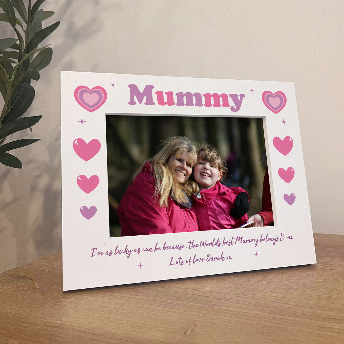 Mummy 7x5 White Frame Gift For Mum Mummy Gifts From Daughter