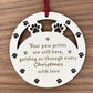 Pet Memorial Wooden Engraved Christmas Tree Bauble Decoration