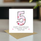 5th Wedding Anniversary Card With Envelope 5th Anniversary Cards