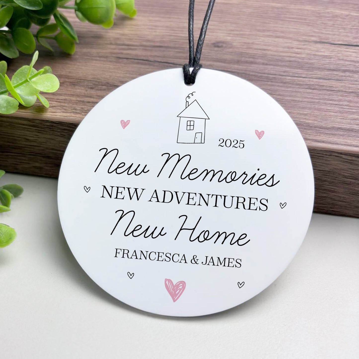 Congratulations New Home Gift Personalised Plaque For Couple