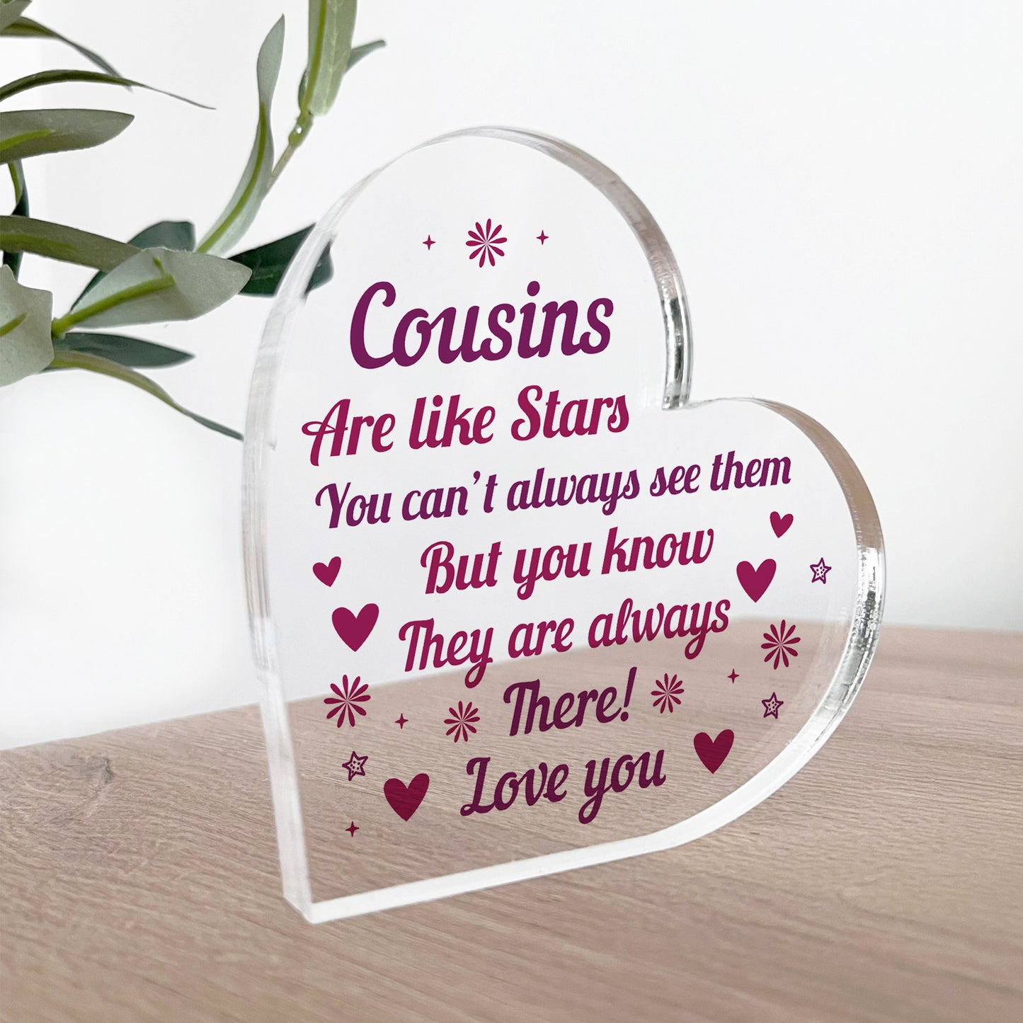 Cousin Plaque Cousins Are Like Stars Thank You Gift For Her