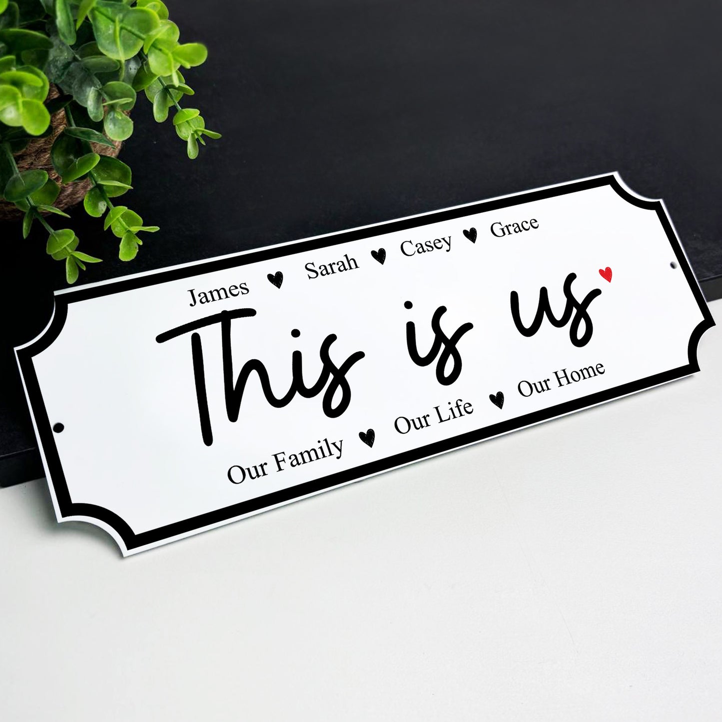Personalised Family Sign THIS IS US Personalised Street Sign