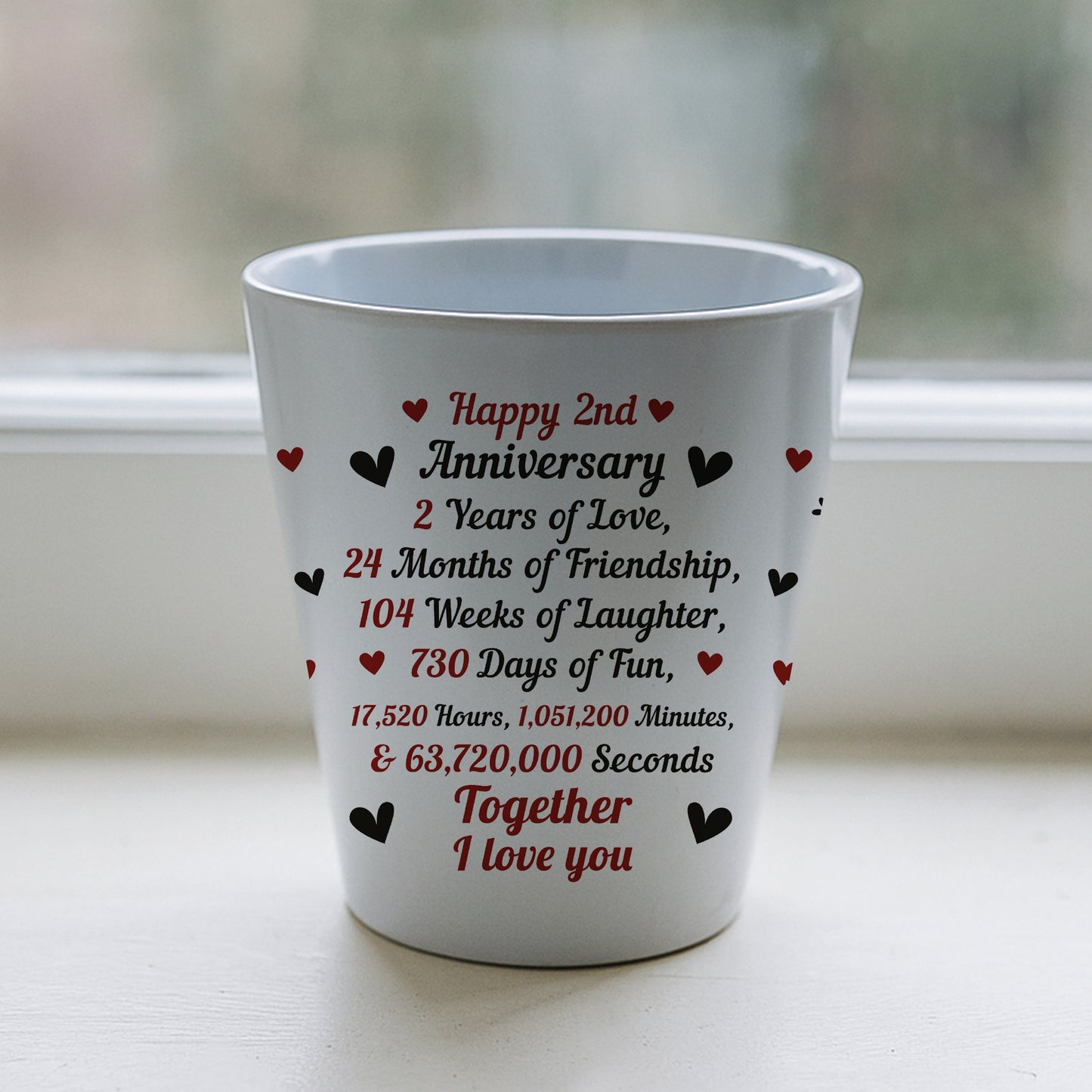 2nd Anniversary Gifts For Wife Girlfriend Boyfriend Couple Gift