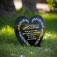 Muslim Islamic Memorial Plaque For Father Acrylic Heart Memorial