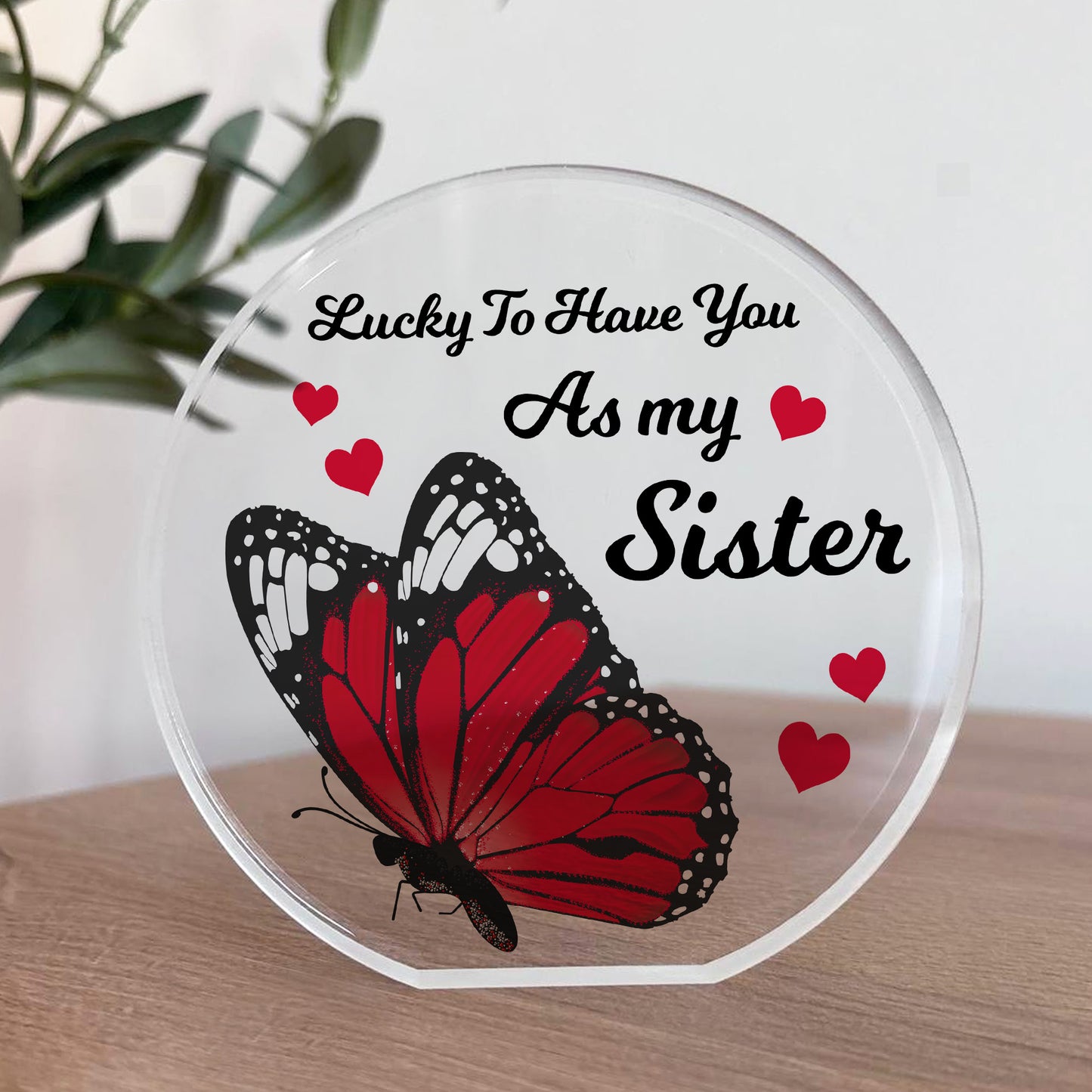 Sister Gifts Acrylic Plaque Birthday Gift For Sister Big Little