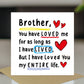 Birthday Card For Brother With Kraft Envelope Thank You Card