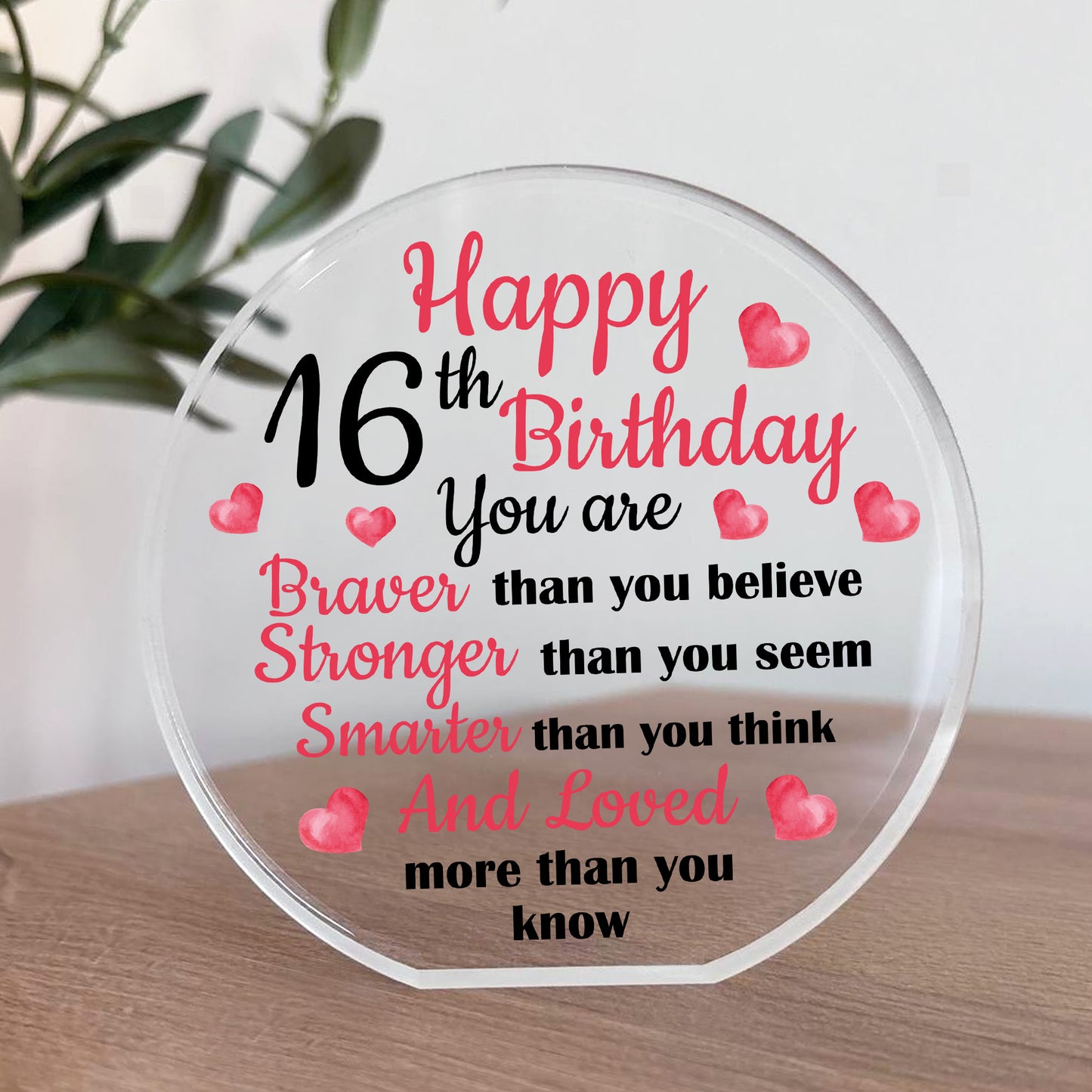 16th Birthday Gifts For Daughter Granddaughter Niece Plaque